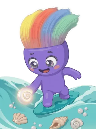 Sparky the mascot playing Splash Dash