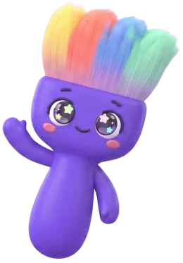 Sparky, the DrawToLife mascot, waving hello